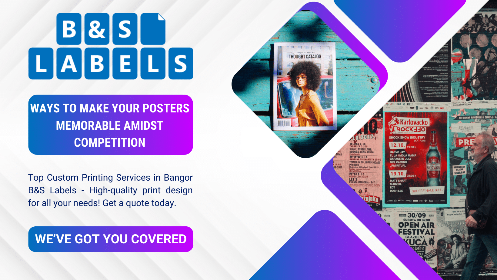 Ways to Make Your Posters Memorable Amidst Competition - B & S LABELS