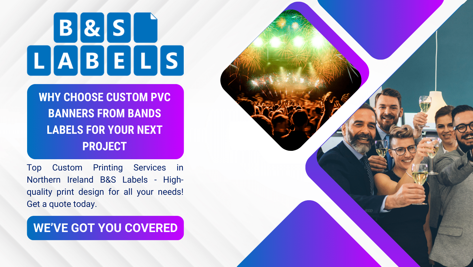 custom PVC banners Belfast-PVC banner printing Northern Ireland-outdoor PVC banner signage-weatherproof PVC banners UK- BandS Labels PVC banner