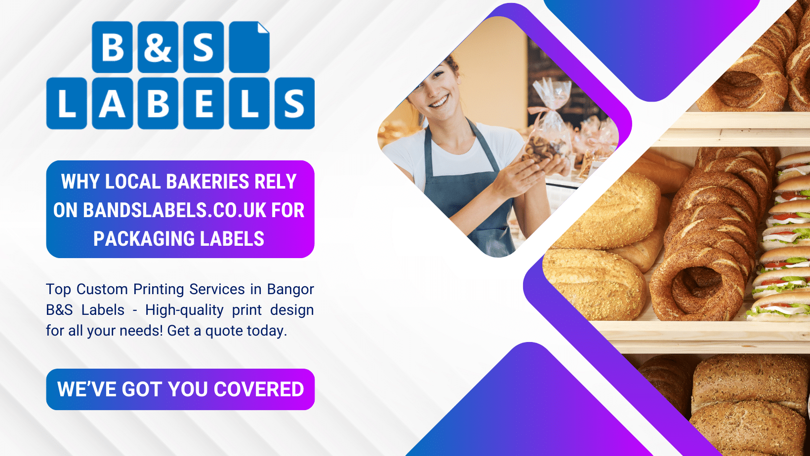 Custom Packaging Labels for Bakeries | BandsLabels.co.uk Belfast - B ...