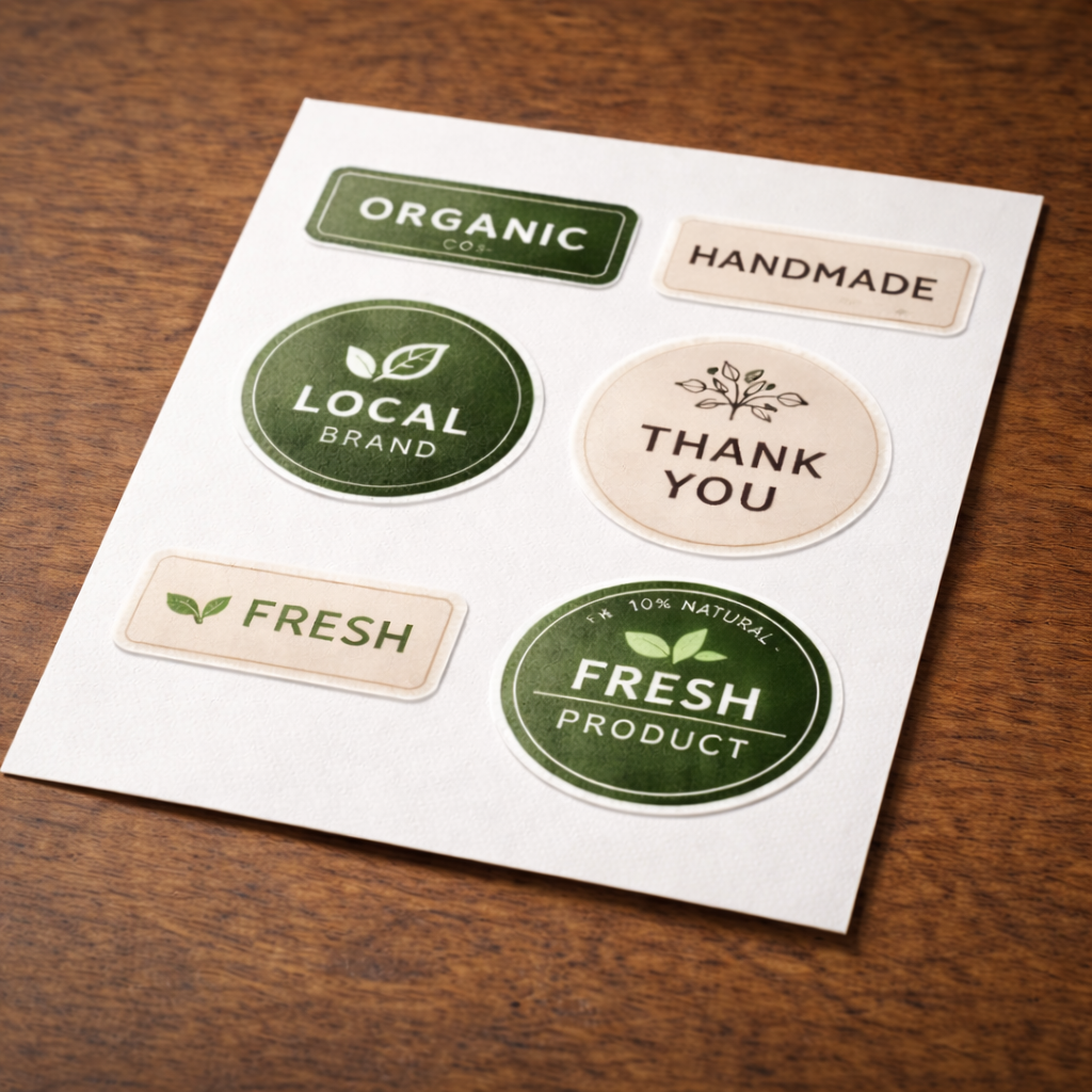 custom logo stickers for small businesses