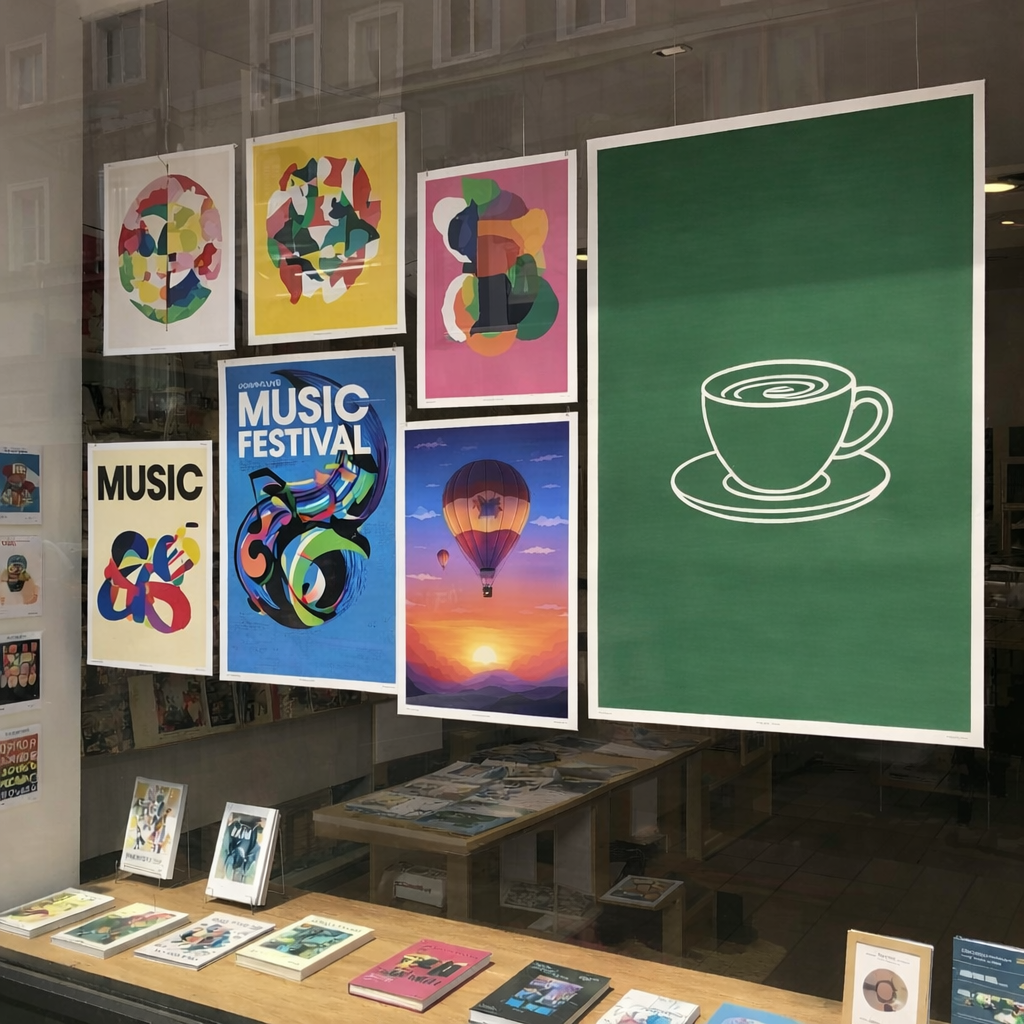 What Size Poster Is Best for Shop Windows and Indoor Displays? Custom Poster Printing Guide for Retail Success