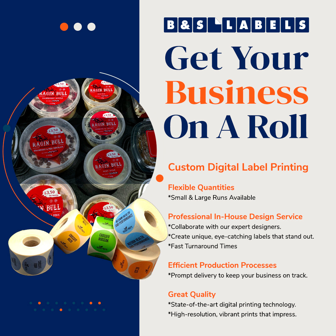 Circle Labels Printed On The Roll