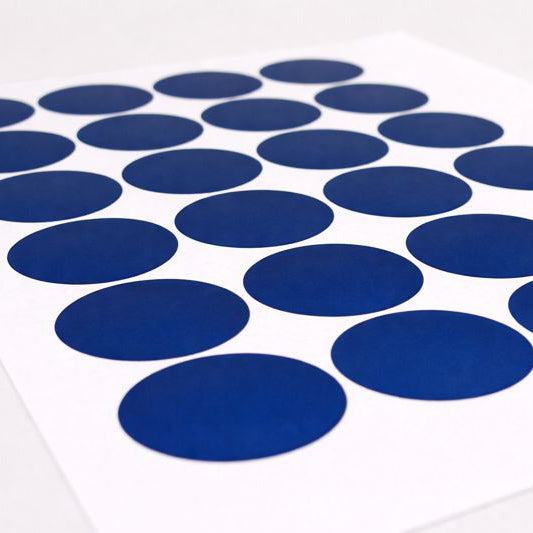 Circle Stickers On Sheet Format