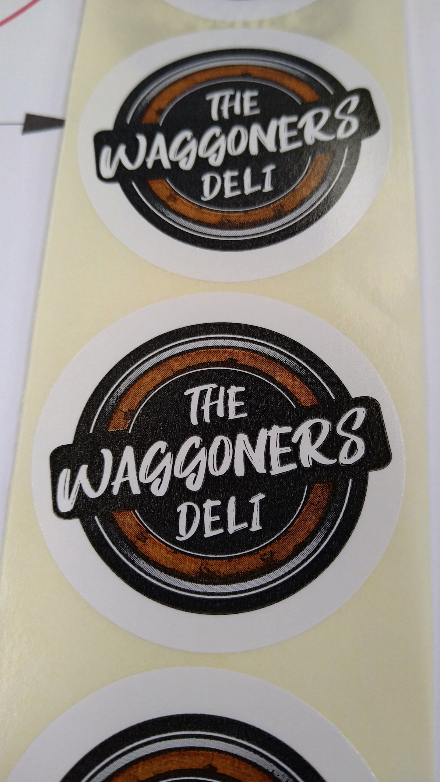 Circle Labels Printed On The Roll