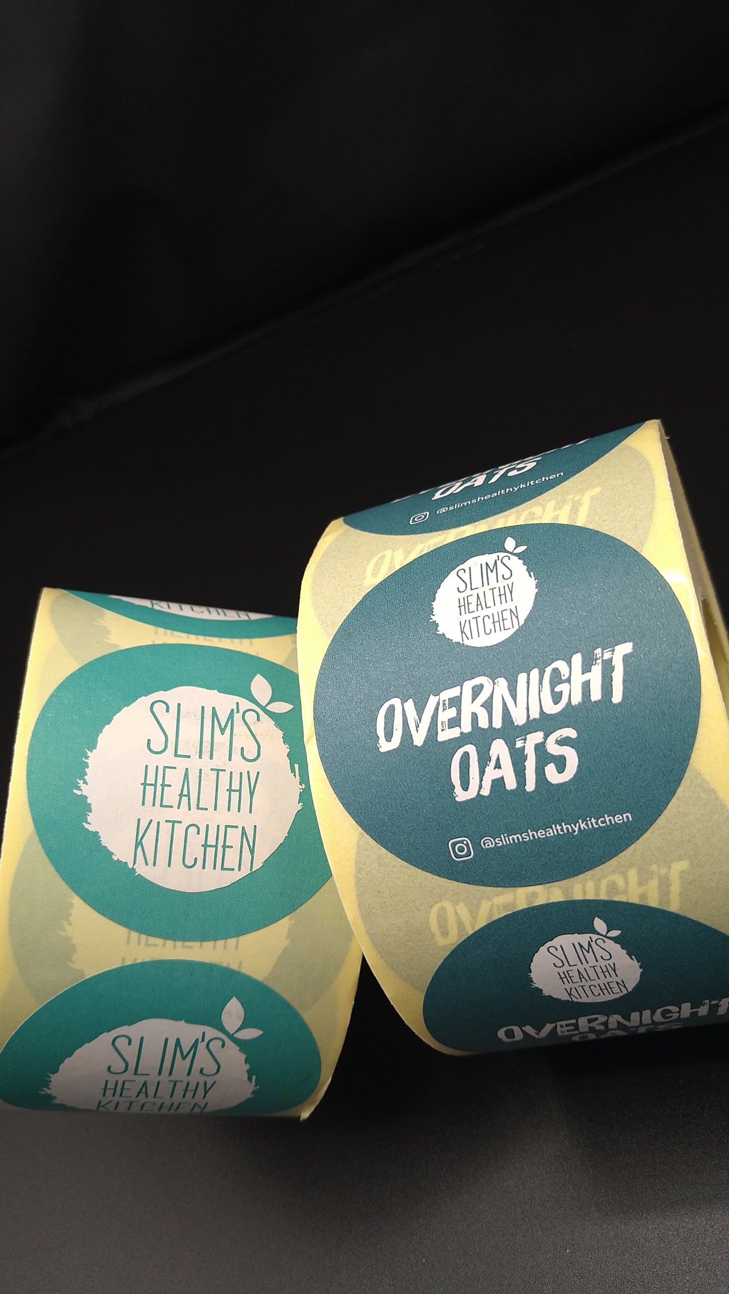 Circle Labels Printed On The Roll