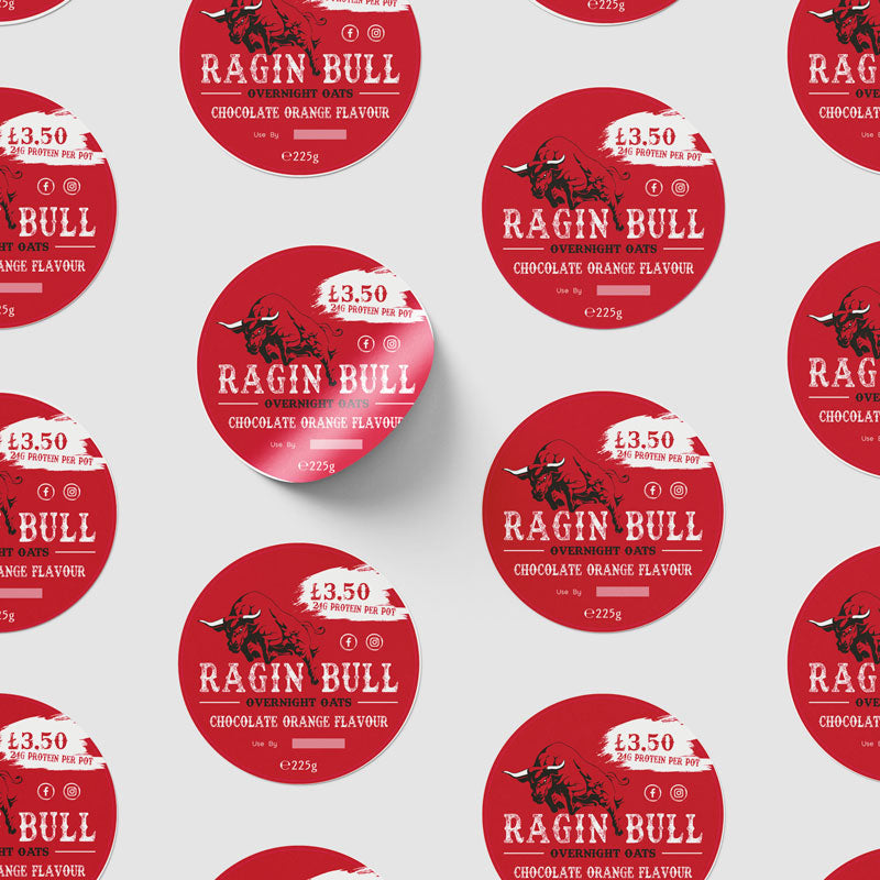 Circle Stickers On Sheet Format