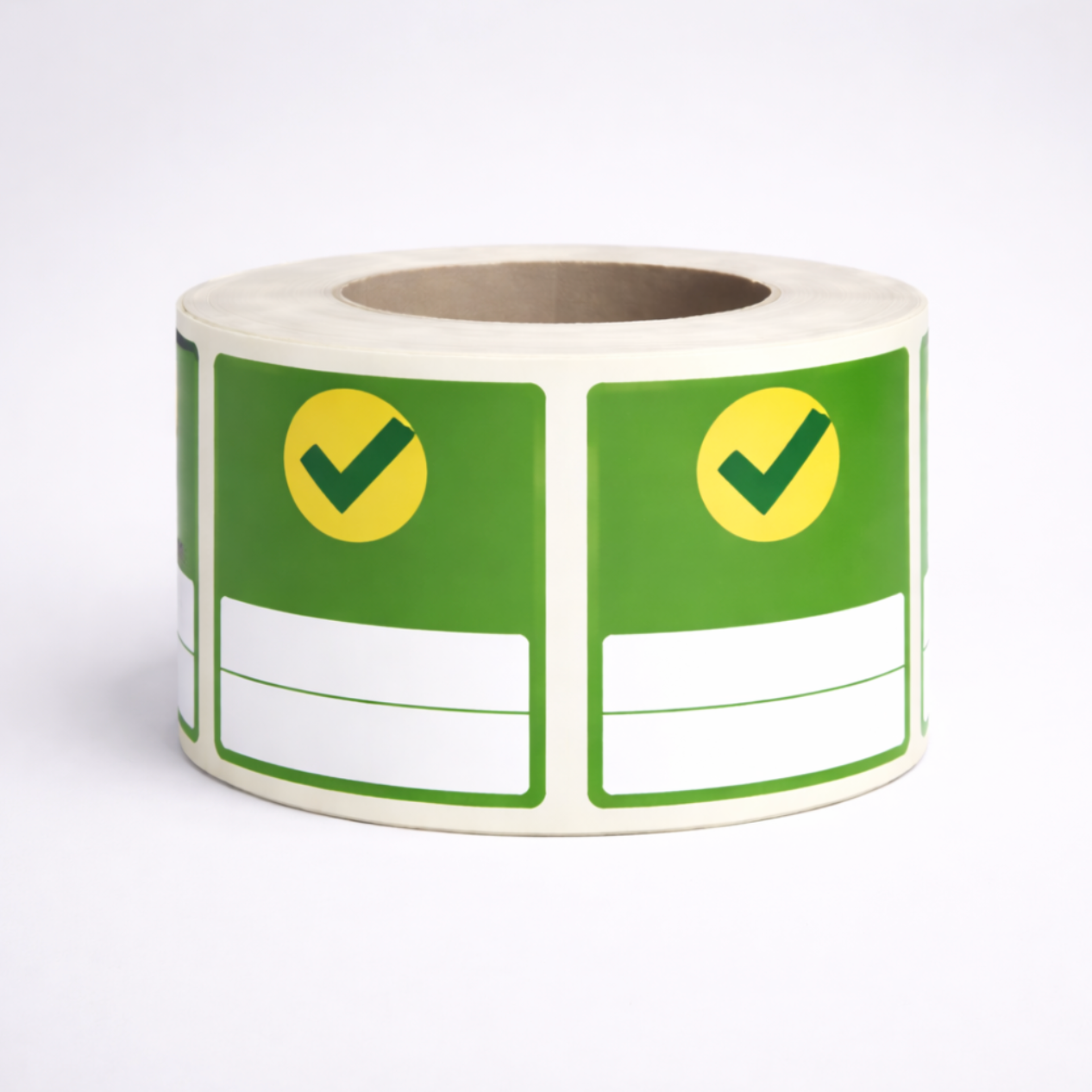 Square Labels On The Roll - Printed