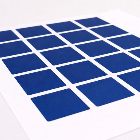 Square Stickers On Sheet Format