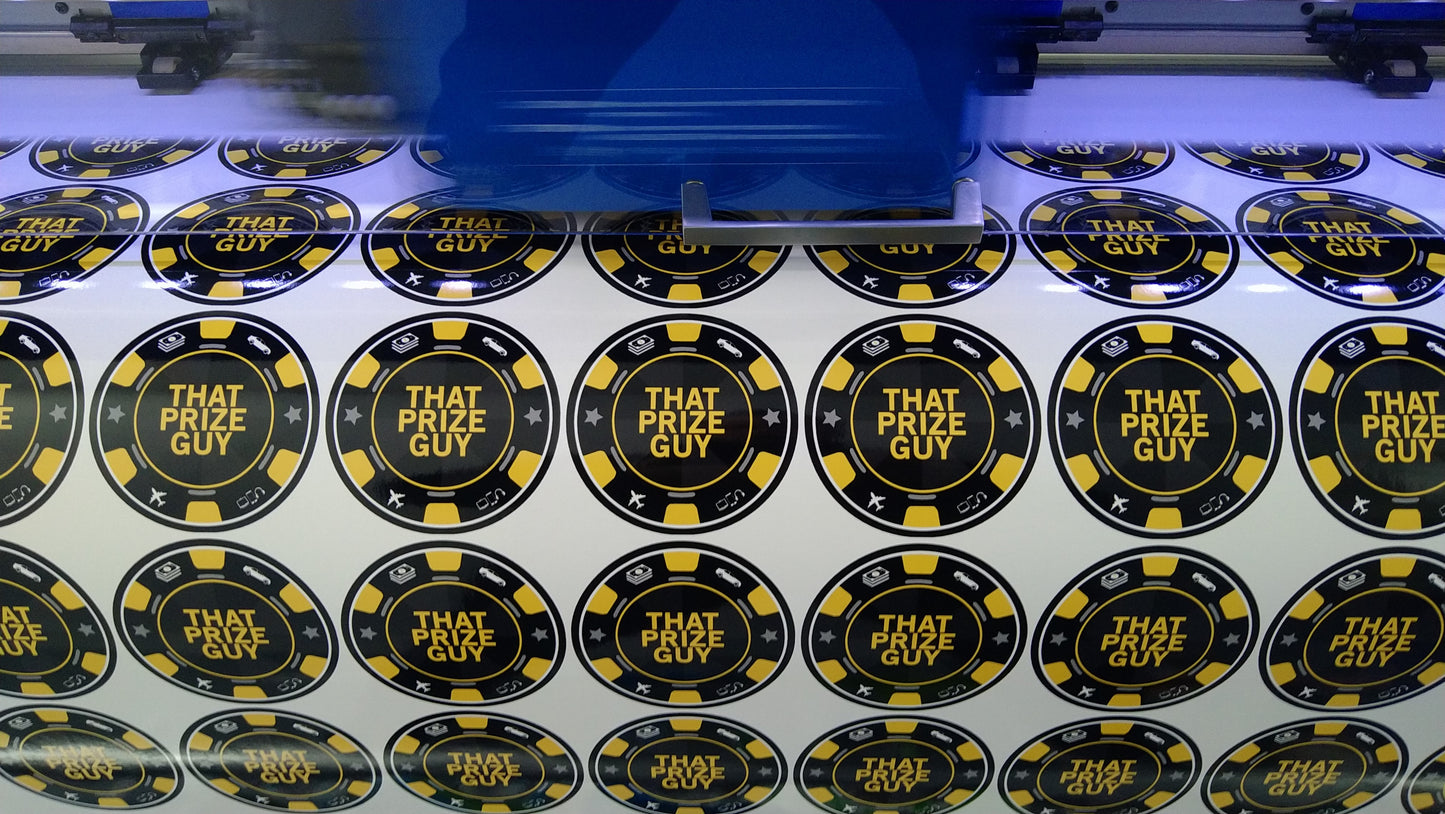 Circle Stickers On Sheet Format