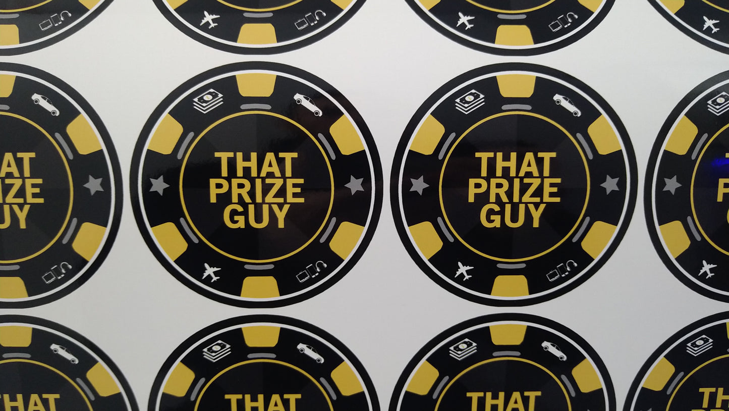 Circle Stickers On Sheet Format