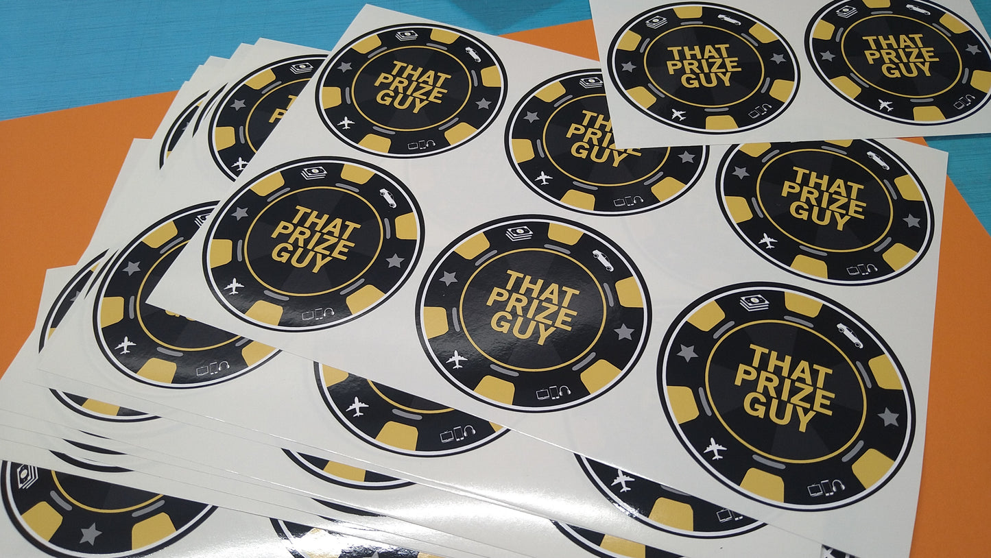 Circle Stickers On Sheet Format