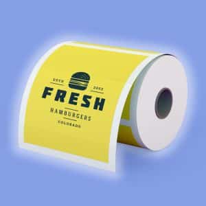 Square Labels On A Roll