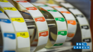 Labels on a roll